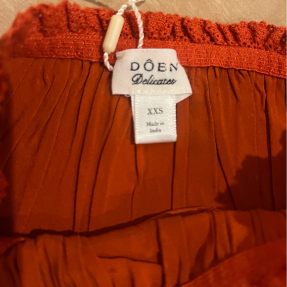 NWT Doen Lola Brief in Redbud Burnt Orange 90% Silk Underwear - Picture 4 of 7